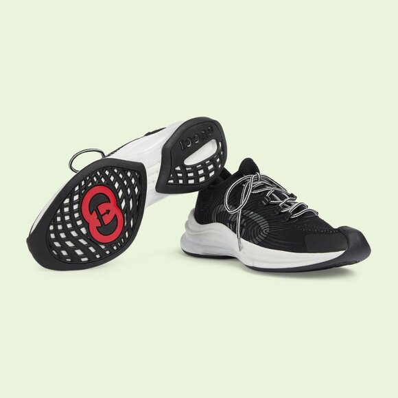 NIB Gucci Run technical knit fabric sneakers G 12.5 US 13 main image 8